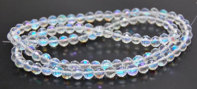 Kryształ fasetowany AB - kula 5mm