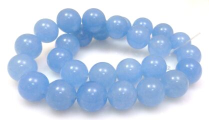 Jadeit - kula 14mm - jasno niebieski
