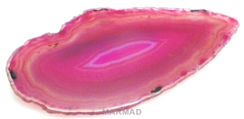 Broszka - agat różowy 91x41mm