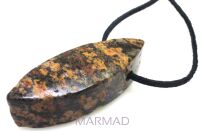 Jaspis leopard - na wisior - markiza 46x16x16mm