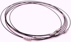 Linka stalowa 1mm z zapięciem - fioletowa