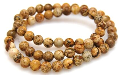 Jaspis obrazkowy - kula 6mm