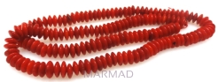 Koral czerwony - dysk 6x3mm