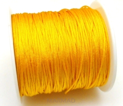 Sznurek bawełniany satynowy 0,8mm żółty słoneczny
