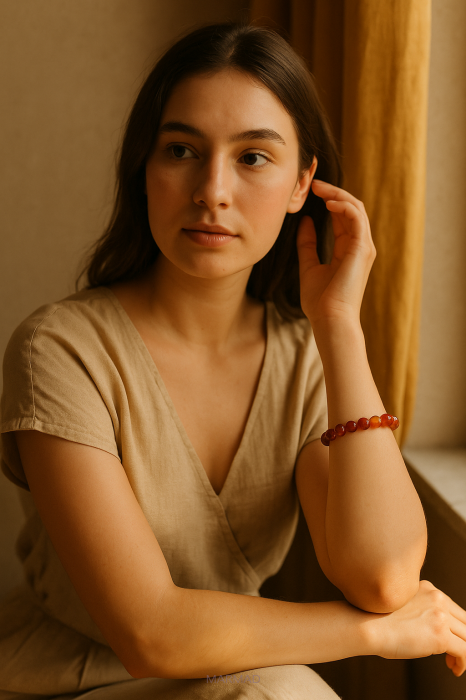 Karneol – kamień odwagi, motywacji i pasji. Na której ręce nosić, z czym łączyć i jak wpływa na znaki zodiaku